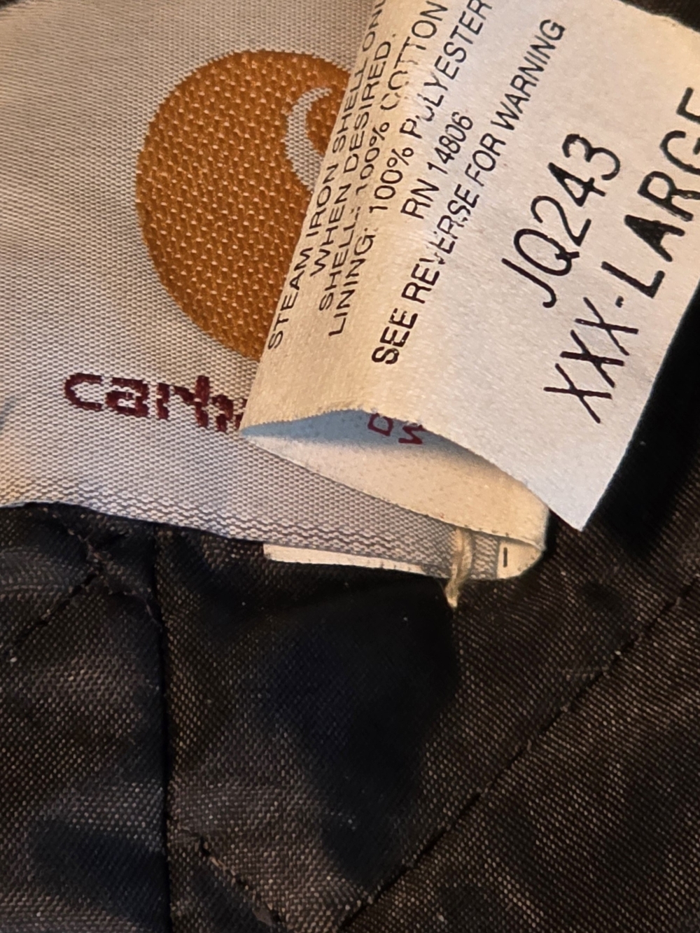 Carhartt Teal Green Full-Zip Hooded Work Jacket - Picture 5 of 6